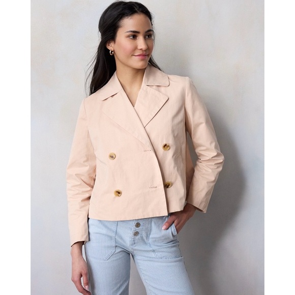 LC Lauren Conrad Jackets & Blazers - NWT LC Lauren Conrad Short Trench Coat Peach Size M Size XL
